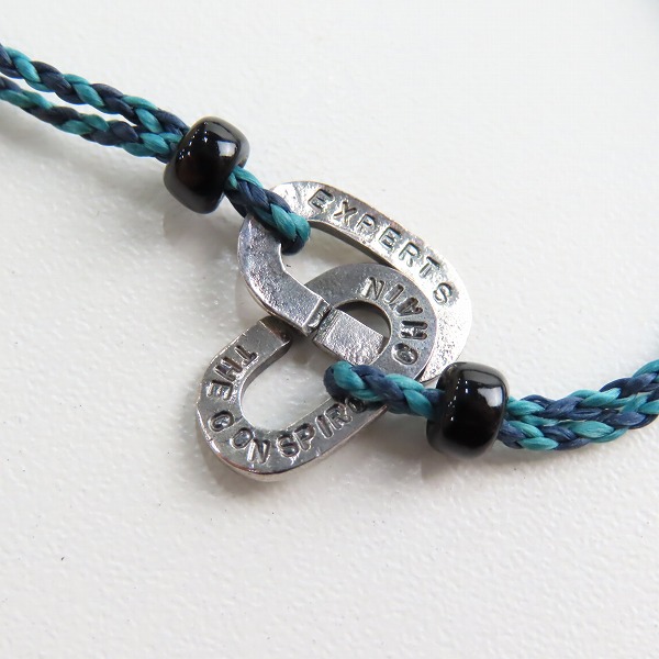 実際に弊社で買取させて頂いた(2)AMP JAPAN/アンプジャパン チェーンモチーフ ブレスレット ブルーの画像 4枚目