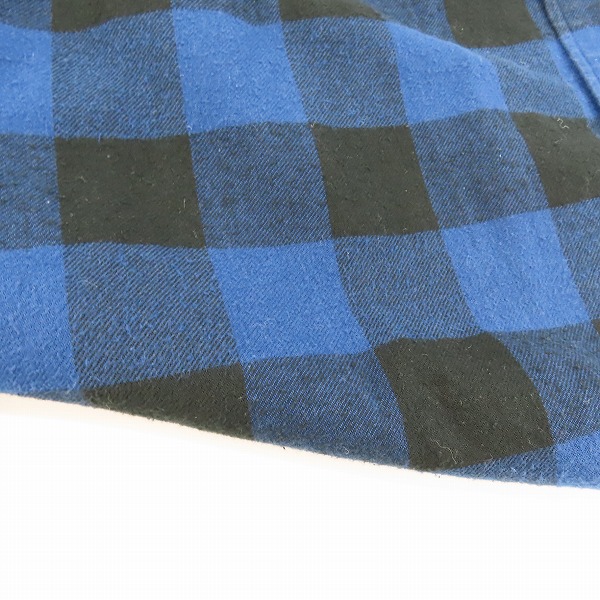 実際に弊社で買取させて頂いたdoublet/ダブレット 18AW CHAOS EMBROIDERY CHECK SHIRT ネルシャツ 18AW14SH51/Lの画像 8枚目