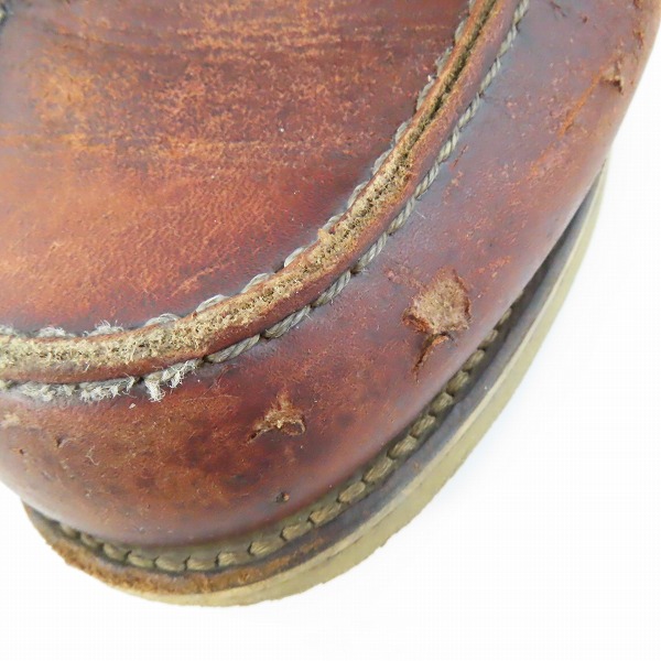 実際に弊社で買取させて頂いたRED WING/レッドウィング 半円犬タグ アイリッシュセッター ブーツ 18142/8Dの画像 7枚目