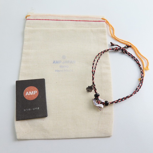 実際に弊社で買取させて頂いたAMP JAPAN/アンプジャパン ホースシュー ブレスレット レッド/ブラック の画像 8枚目
