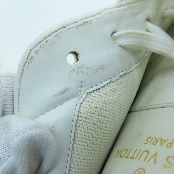 実際に弊社で買取させて頂いたLOUIS VUITTON/ルイヴィトン ルクセンブルグ ローカットレザースニーカー MS0178/8.5の画像 6枚目