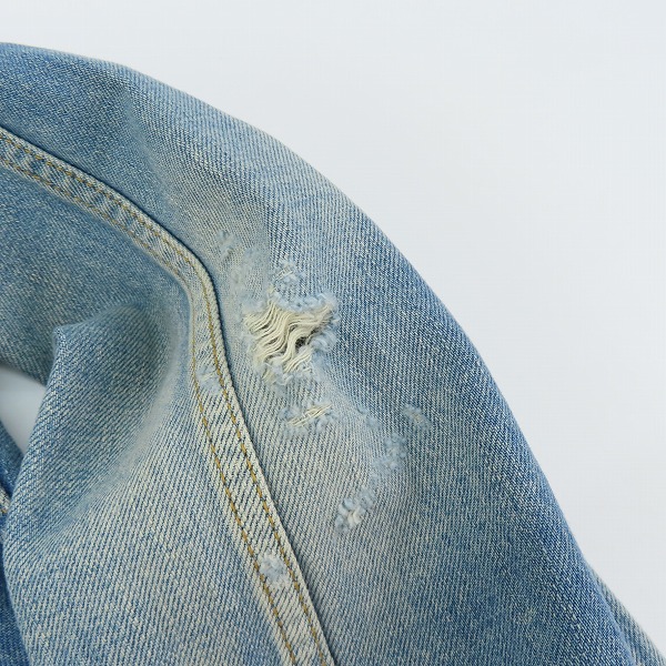 実際に弊社で買取させて頂いたNEIGHBORHOOD/ネイバーフッド 23AW FADE DENIM TYPE-3 JACKET グラフィック デニムジャケット 232YTNH-JKM05/Lの画像 5枚目