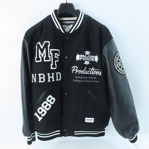 実際に弊社で買取させて頂いたNEIGHBORHOOD × MAJOR FORCE/ネイバーフッド×メジャーフォース STADIUM JACKET/スタジアムジャケット 232SZMFM-JKM01S/L