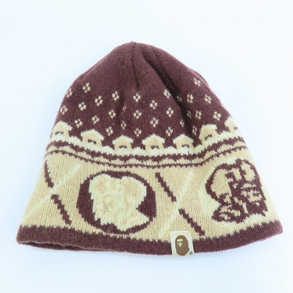 実際に弊社で買取させて頂いたA BATHING APE/アベイシングエイプビーニー/ニット帽