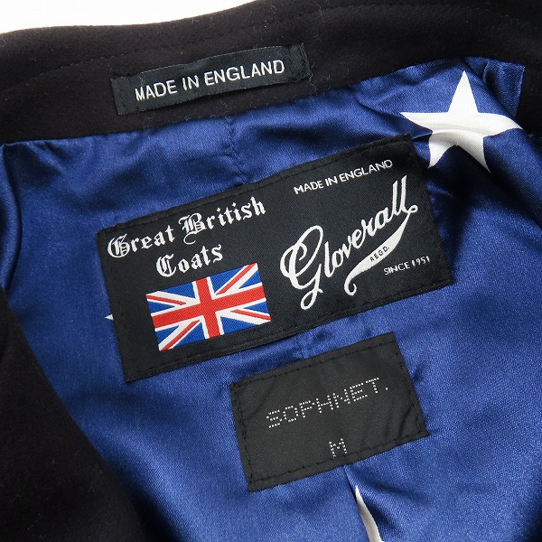 実際に弊社で買取させて頂いたSOPHNET/ソフネット. Gloverall イングランド製 ウール チェスターコート SOPH-178025 /Mの画像 2枚目