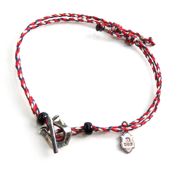 実際に弊社で買取させて頂いた(2)AMP JAPAN/アンプジャパン ホースシュー ブレスレット レッド/ネイビー