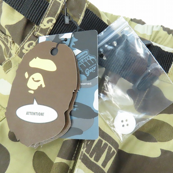 実際に弊社で買取させて頂いた【未使用】A BATHING APE/アベイジングエイプ BAPE X GRIP SWANY/Sの画像 8枚目