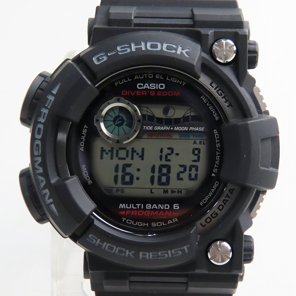 実際に弊社で買取させて頂いたG-SHOCK/Gショック FROGMAN/フロッグマン Master of G/マスターオブG ソーラー電波時計 GWF-1000-1JF