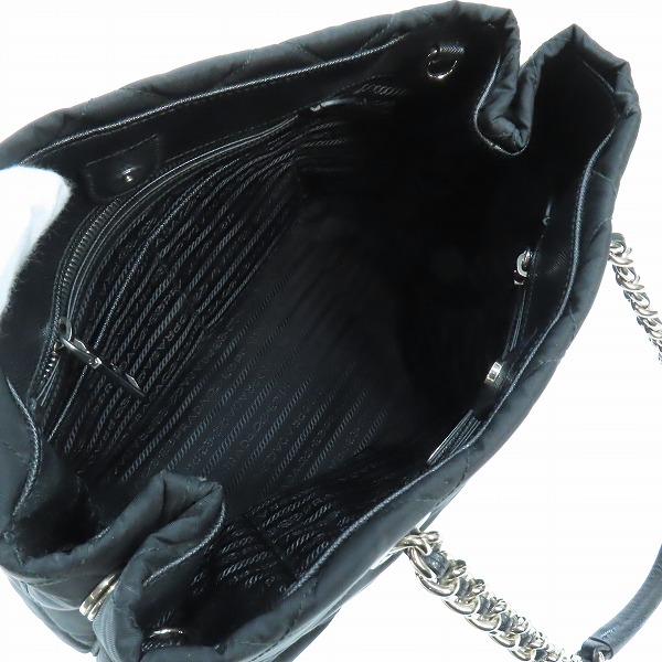実際に弊社で買取させて頂いたPRADA/プラダ TESSUTO IMPUNTU/チェーンキルティングトートバッグ/ショルダーバッグ 1BG740の画像 3枚目