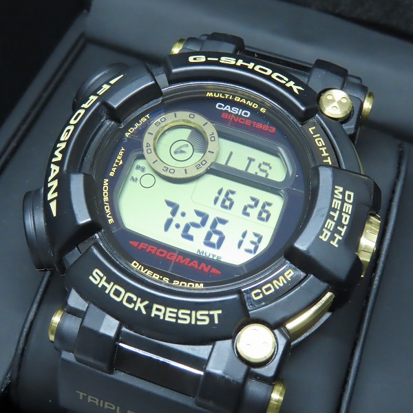 実際に弊社で買取させて頂いたG-SHOCK/Gショック FROGMAN/フロッグマン 35th Anniversary ゴールドトルネード GWF-D1035B-1JR
