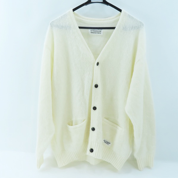 実際に弊社で買取させて頂いたWACKO MARIA/ワコマリア GUILTY PARTIES モヘア ウール カーディガン ホワイト/XL