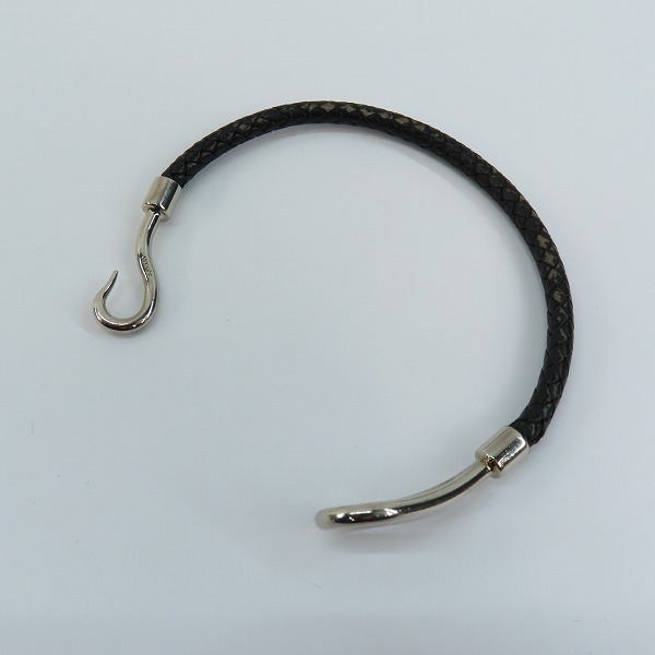 実際に弊社で買取させて頂いたHERMES/エルメス レザー ジャンボブレスレットの画像 7枚目