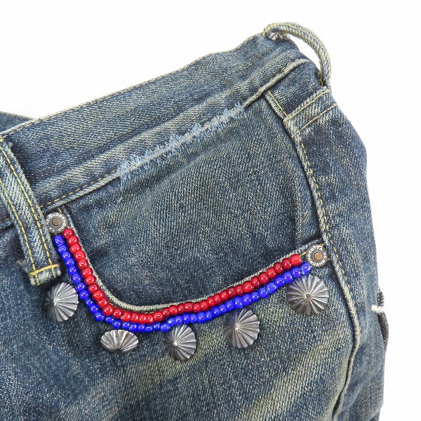 実際に弊社で買取させて頂いたNEIGHBORHOOD/ネイバーフッド Narrow Straight 11EX LEVEL-4 デニムパンツ /111DCNH-PTM14 Sの画像 9枚目