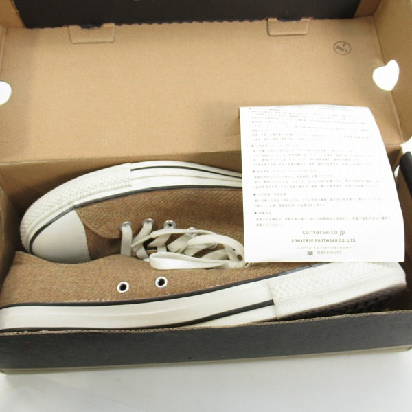 実際に弊社で買取させて頂いたCONVERSE/コンバース OX ALL STAR/オールスター OX キャメル  ウール 生地 1CL322/29の画像 8枚目