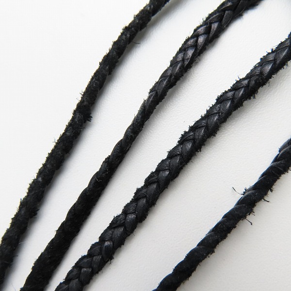 実際に弊社で買取させて頂いたCHROME HEARTS/クロムハーツ スモールCHクロスペンダント w/レザーブレード バレルボロチップの画像 5枚目