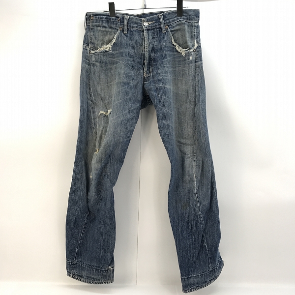 実際に弊社で買取させて頂いたEVISU/エヴィス 2004 カモメ刺繍 ダメージデニムパンツ /32