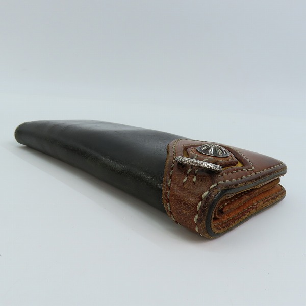 実際に弊社で買取させて頂いたTHE FLAT HEAD/フラットヘッド レザー 二つ折り長財布の画像 2枚目