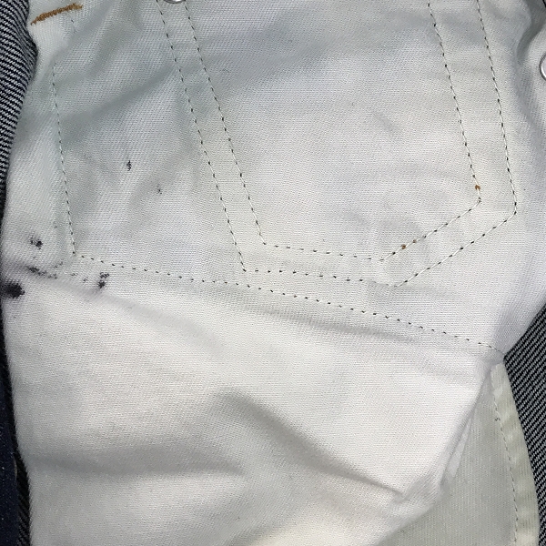 実際に弊社で買取させて頂いたMAISON KITSUNE/メゾンキツネ ロゴ刺繍 デニムパンツ/ジーンズ KMP-39000-A/29の画像 9枚目