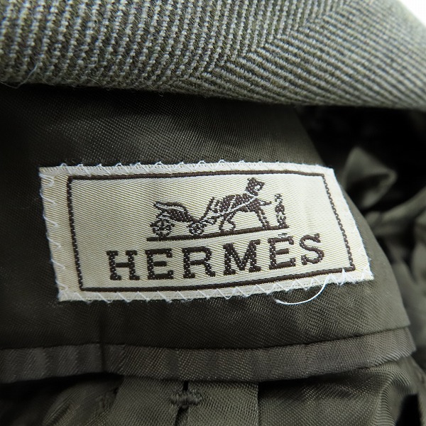 実際に弊社で買取させて頂いたHERMES/エルメス チェスターコート GC2858/50の画像 3枚目