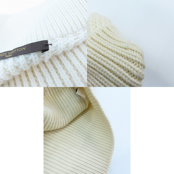 実際に弊社で買取させて頂いたLOUIS VUITTON/ルイ ヴィトン LVロゴ ジップアップ ドライバーズニット Mの画像 7枚目