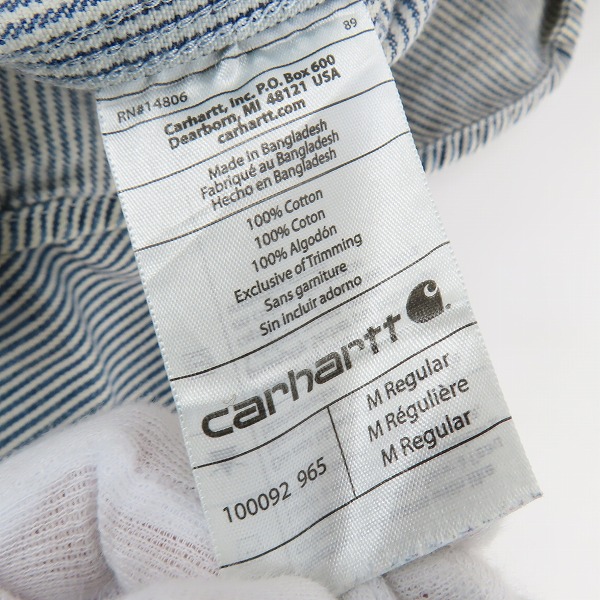 実際に弊社で買取させて頂いたCarhartt/カーハート  HICKORY STRIPE SHIRT/ヒッコリーストライプシャツ 100092-965/Mの画像 3枚目