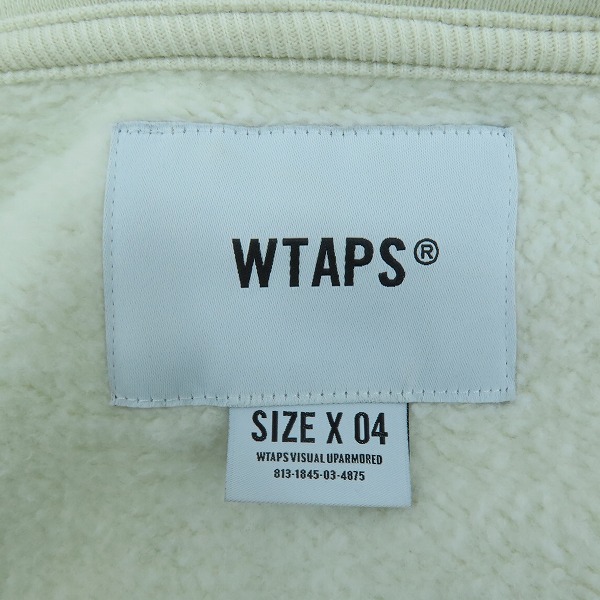 実際に弊社で買取させて頂いたWTAPS/ダブルタップス 21AW BLANK/ZIP HOODED/COTTON/ジップアップ パーカー 212ATDT-CSM06/04の画像 2枚目