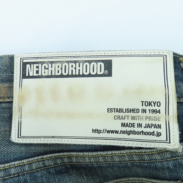 実際に弊社で買取させて頂いたNEIGHBORHOOD/ネイバーフッド 18AW/WASHED.DP MID/14OZ-PT/デニムパンツ 182DCNH-PTM12/Mの画像 3枚目