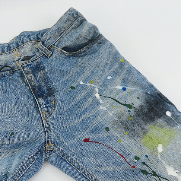 実際に弊社で買取させて頂いたNUMBERNINE/ナンバーナイン 2006SS/ガンズ期 ペンキ加工 デニムパンツ ジーンズ 2の画像 6枚目
