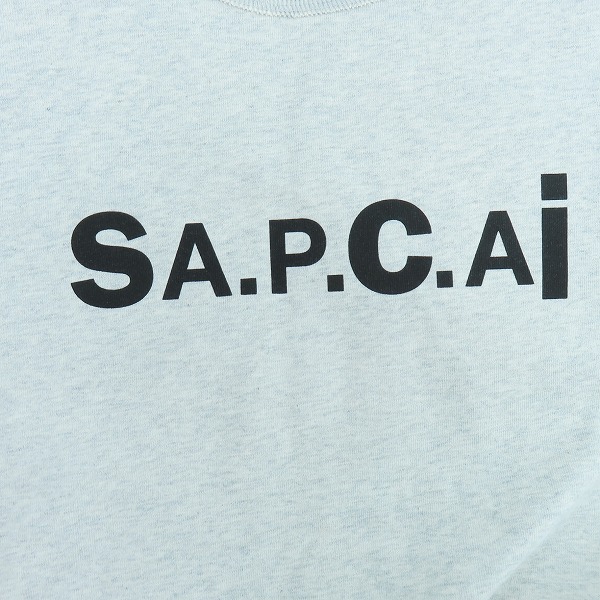 実際に弊社で買取させて頂いたA.P.C.×SACAI/アーペーセー×サカイ 21SS LOGO PRINT KIYO H/S TEE 24213-1-94291/Mの画像 5枚目