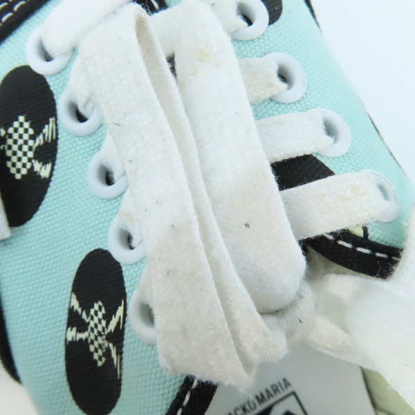 実際に弊社で買取させて頂いたVANS×WACKO MARIA/バンズ×ワコマリア Og Authentic Lx ローカットスニーカー レコード柄 ライトブルー/29の画像 8枚目