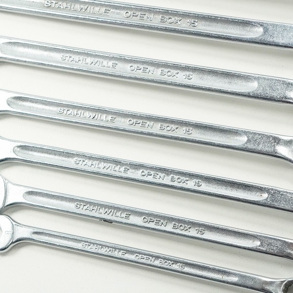 実際に弊社で買取させて頂いたSTAHLWILLE/スタビレー OPEN BOX 15 コンビネーションレンチ 8点セットの画像 5枚目