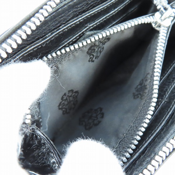 実際に弊社で買取させて頂いたCHROME HEARTS/クロムハーツ ゼロピラミッドスタッズ REC-F ジップロングウォレットの画像 7枚目