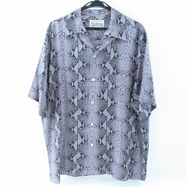 実際に弊社で買取させて頂いたWACKO MARIA /ワコマリア 23SS PYTHON OPEN COLLAR SHIRT パイソンオープンカラーシャツXL