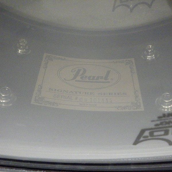 実際に弊社で買取させて頂いた★Pearl/パール CS1450 Chad Smith/チャド・スミス シグネチャースネアドラム 14ｘ5 ソフトケース付の画像 6枚目
