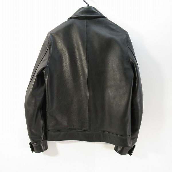実際に弊社で買取させて頂いたWACKO MARIA/ワコマリア ステアハイド レザージャケット 裏地 JAMAICA/Sの画像 1枚目