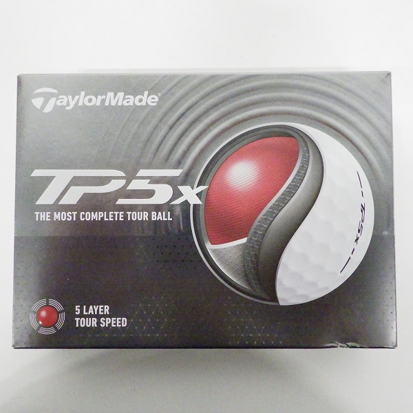 実際に弊社で買取させて頂いたTaylorMade/テーラーメイド TP5x 2024年モデル ゴルフボール ホワイト 1ダースの画像 2枚目