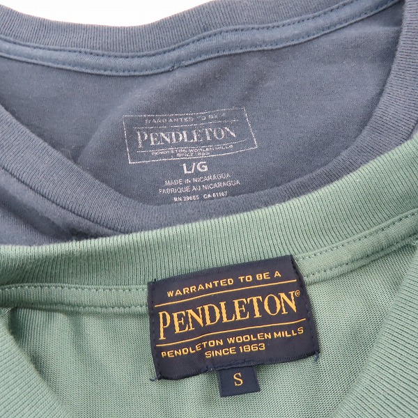実際に弊社で買取させて頂いたPendleton /ペンドルトン カラーTシャツ S/L 2点セットの画像 2枚目
