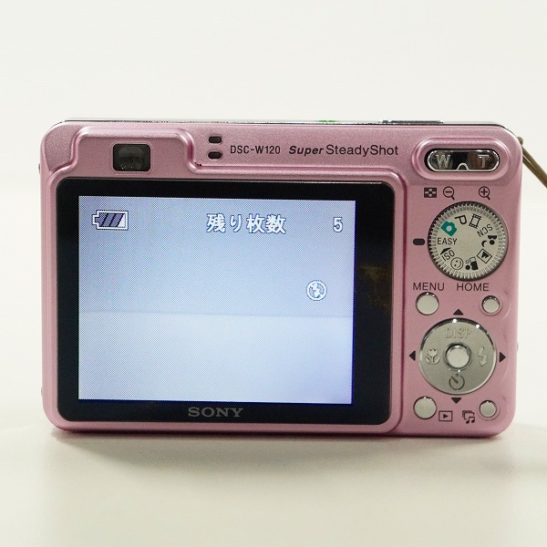 実際に弊社で買取させて頂いたSONY/ソニー Cyber-shot DSC-W120 コンパクトデジタルカメラ 簡易動作確認済みの画像 4枚目