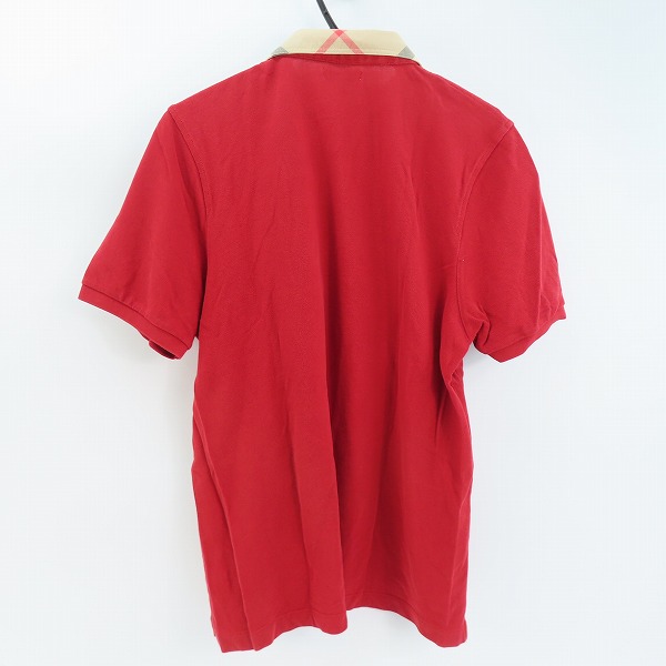 実際に弊社で買取させて頂いたBURBERRY LONDON/バーバリーロンドン チェック柄切替 半袖ポロシャツ/XLの画像 1枚目