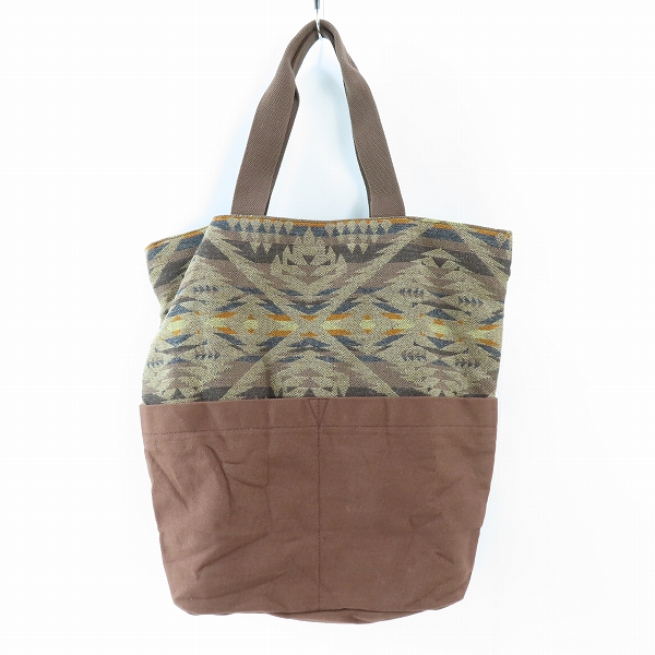 実際に弊社で買取させて頂いたPENDLETON/ペンドルトン ウール ネイティブ柄トートバッグ　の画像 1枚目