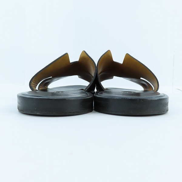 実際に弊社で買取させて頂いたHERMES/エルメス Izmir/イズミール レザー サンダル 41141ZH/40の画像 1枚目