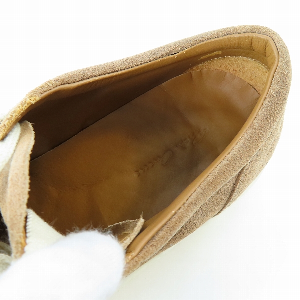 実際に弊社で買取させて頂いたRick Owens/リックオウエンス VINTAGE LOW SNEAKS ヴィンテージ ロー スエード レザー スニークス/スニーカー RU02A5893LVS/41の画像 4枚目