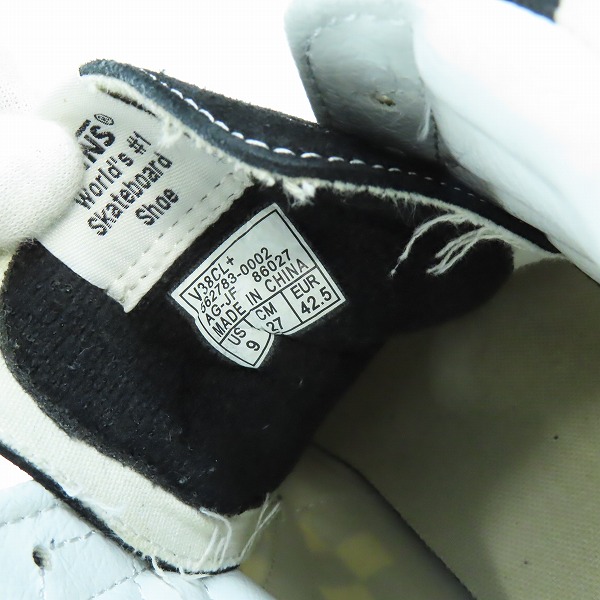 実際に弊社で買取させて頂いたVANS/バンズ SK8-HI DX スケートハイ DX V38CL ハイカットスニーカー 562783-0002/27.0の画像 6枚目