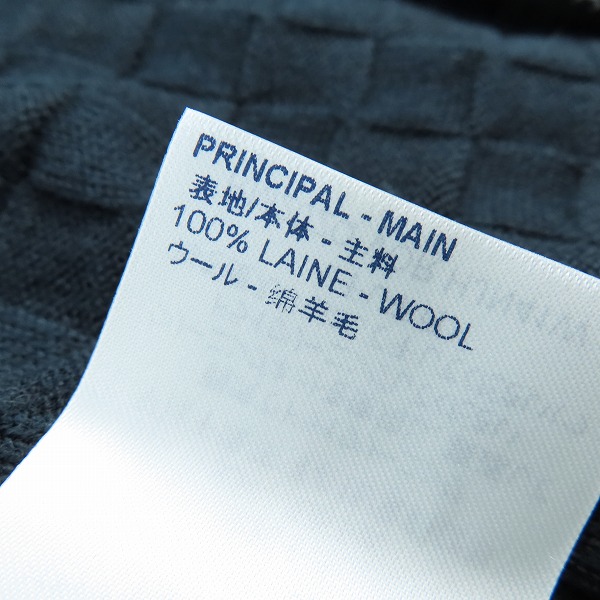 実際に弊社で買取させて頂いた【JPタグ】 LOUIS VUITTON/ルイヴィトン ダミエ柄 ジップアップ ウール カーディガン RM202Q VOR HJN41W XXLの画像 6枚目