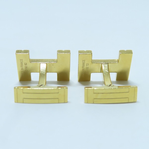 実際に弊社で買取させて頂いたHERMES/エルメス Hモチーフ カフリンクス/カフス の画像 3枚目