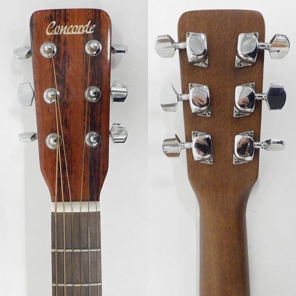 実際に弊社で買取させて頂いた★Concorde/コンコルド Model 31A アコースティックギター/アコギ チップボードケース付の画像 2枚目