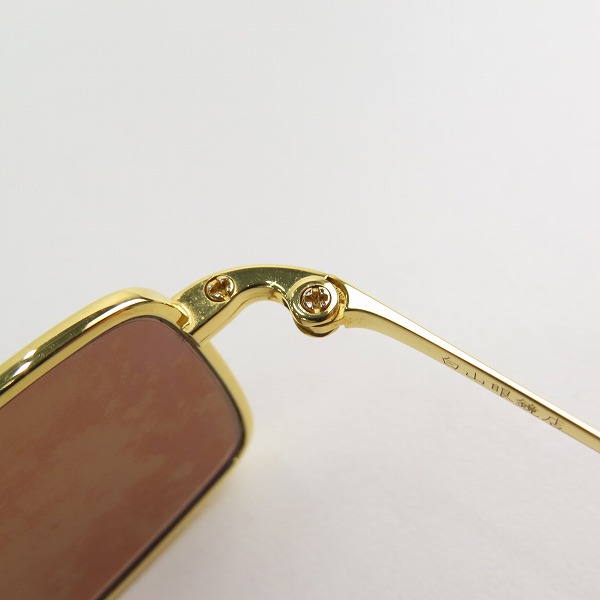 実際に弊社で買取させて頂いた白山眼鏡/ハクサンガンキョウテン サングラス/アイウェア ゴールドの画像 4枚目