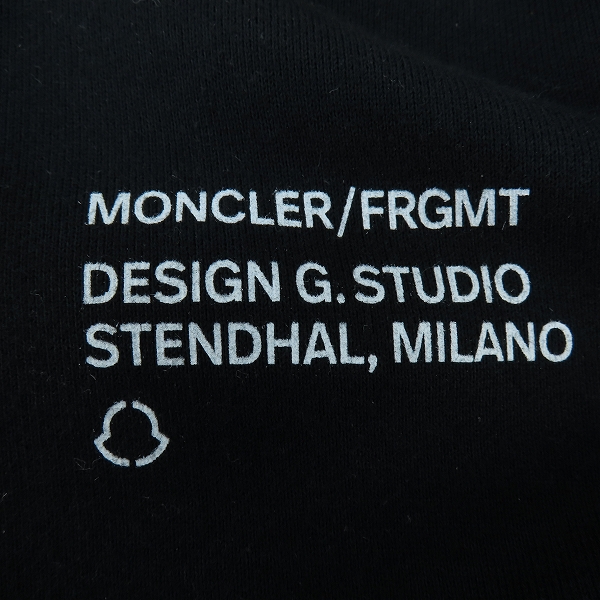 実際に弊社で買取させて頂いたMONCLER×Fragment/モンクレール×フラグメント 切り替え 刺繍 スカジャン ブラック G209U8G00004 809F4/Lの画像 8枚目