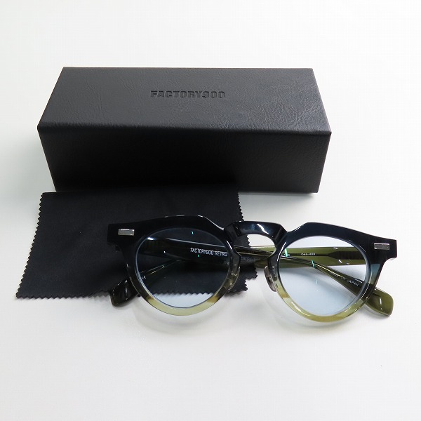 実際に弊社で買取させて頂いたFACTORY900 RETRO/ファクトリー900 レトロ クラウンパント 度入り メガネフレーム/アイウェア RF-046の画像 9枚目