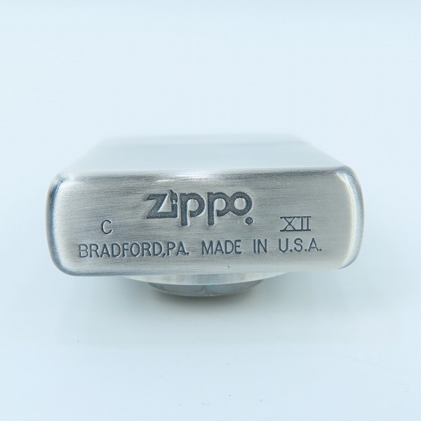 実際に弊社で買取させて頂いたZIPPO/ジッポー Harley-Davidson/ハーレーダビッドソン 立体メタル ディスクメタル ボルトオン シルバーカラー 1996年製の画像 3枚目